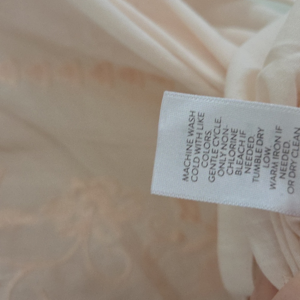 J. Jill Pale Blush Embroidered Button-Front Peasant Blouse - Picture 8 of 10